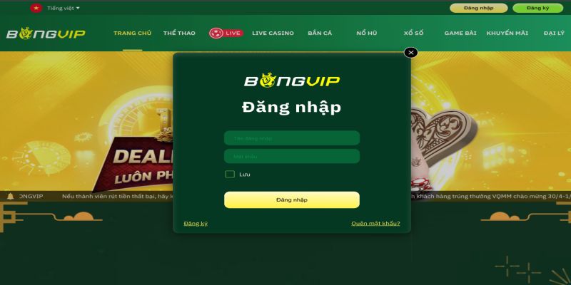 Cách đăng nhập Bongvip: Đơn giản, dễ dàng như trở bàn tay  